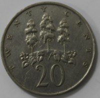 20 центов 1969г. Ямайка,состояние XF - Мир монет