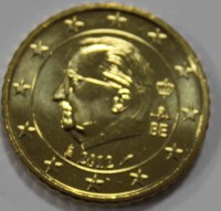 50 евроцентов 2012г. Бельгия, состояние UNC - Мир монет