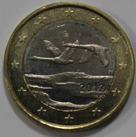 1 евро 2012г. Финляндия, мешковая. - Мир монет
