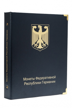    А038.    Альбом Коллекционер  для юбилейных монет ФРГ, без футляра. - Мир монет