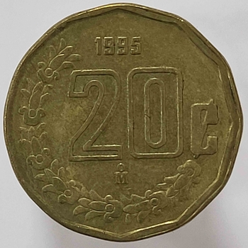 20 сентаво 1985г. Мексика, состояние XF - Мир монет