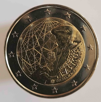 2 евро 2022г. Финляндия. 35 лет программы  Эразмус, состояние UNC - Мир монет
