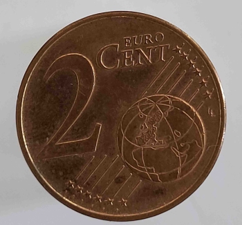 2 евроцента 2004г.Австрия, состояние VF  - Мир монет