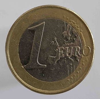  1 евро 2007 г Испания . состояние VF - Мир монет