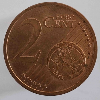 2 евроцента  2003.г. Германия. G,  состояние VF - Мир монет