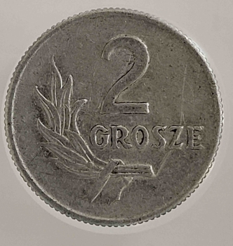 2гроша 1949г.Польша, состояние VF - Мир монет