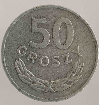 50 грошей 1970г.Польша, состояние AU - Мир монет