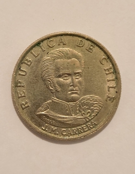 1 эскудо 1971 г Чили. Каррера ,состояние XF - Мир монет