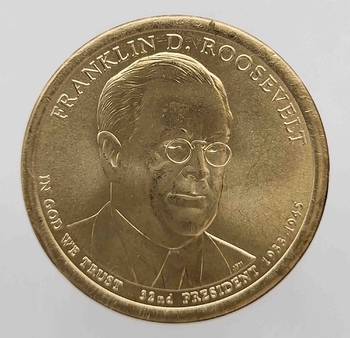 1 доллар 2014г. США.  D. Франклин .Д. Рузвельт(1933-1945), 32-й президент, состояние UNC - Мир монет