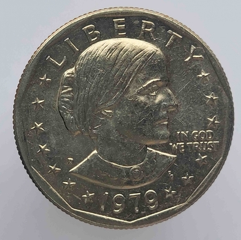 1 доллар  1979г. США.  D .   Сьюзен Энтони  . состояние UNC. - Мир монет