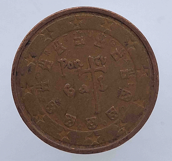 2 евроцента  2002г. Португалия, из обращения. - Мир монет