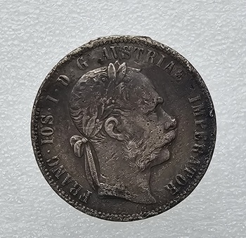 Австро-Венгрия. Богемия.1 флорин 1882г. Франц-Иосиф, серебро 900 пробы, вес 12.34гр, ходячка. - Мир монет