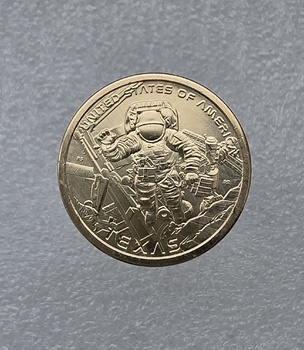 США 1 доллар 2025 год Инновация Техас Космический центр Джонсона двор D - Мир монет