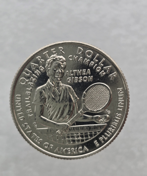 США 25 центов 2025г Женщины Америки. №20 Алтея Гибсон D, мешковая. - Мир монет