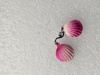 Елочная игрушка для мини-елки СССР, стекло. Серьги-ракушки. - Мир монет