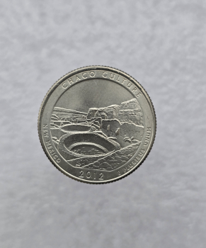 25 центов 2012г. США. D . Национальный исторический парк № 12 Чако. Нью-Мексико, состояние UNC.  - Мир монет