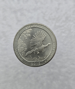25 центов 2015г. США.  D . Национальный лес № 27-Кисачи. Луизиана, состояние UNC.  - Мир монет
