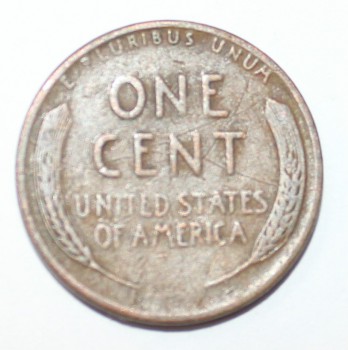 1 цент 1946г. США. б/б, медь,  состояние VF. - Мир монет