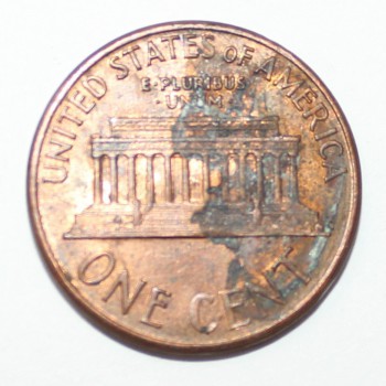 1 цент 1989г. США. б/б, состояние VF. - Мир монет