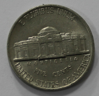 5 центов 1995г. D. США, никель, состояние VF+ - Мир монет