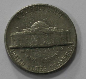5 центов 1996г. P. США, никель,  состояние VF - Мир монет