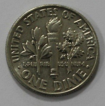 10 центов  2015г.  D. США, состояние UNC - Мир монет