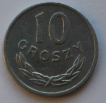 10 грошей 1981г. Польша,алюминий,состояние XF - Мир монет