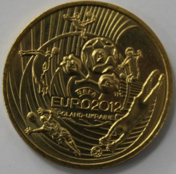 2 злотых 2012 г. Чемпионат Европы по футболу  2012г. состояние UNC. - Мир монет