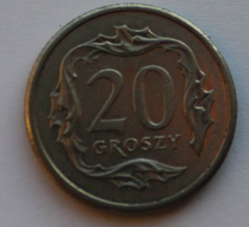20 грошей 2009г. Польша, состояние  - Мир монет