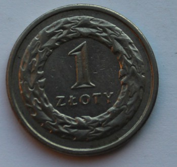1 злотый 1995г. Польша, состояние  - Мир монет