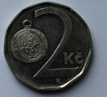 2 кроны 2002г. Чехия, никель, состояние XF - Мир монет