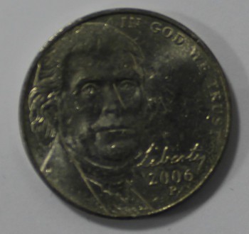 5 центов 2006г. США. Президент, состояние UNC. - Мир монет