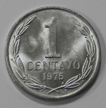 1 сентаво 1975г. Чили. Андский кондор, ,состояние UNC. - Мир монет