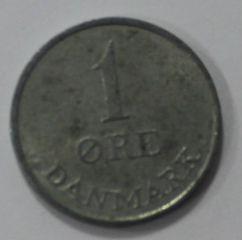 1 эре 1970г. Дания, цинк, состояние VF. - Мир монет