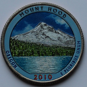 25 центов 2010г. США. Маунд-Худ. Орегон. - Мир монет