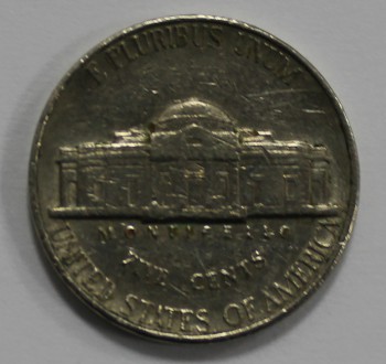 5 центов 1990г. Р, США,  состояние VF. - Мир монет