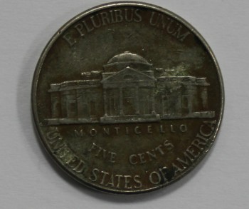 5 центов 1998г. D, США,  состояние F. - Мир монет