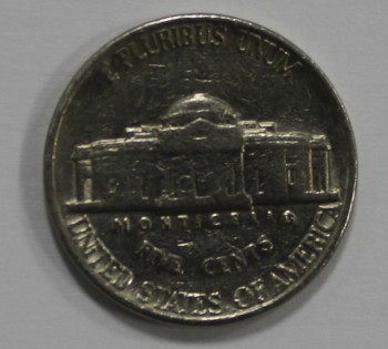 5 центов 1987г. D, США, состояние VF. - Мир монет
