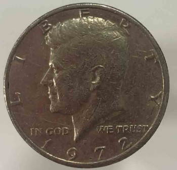 50 центов 1974г. D. США. Кеннеди, состояние ХF+ - Мир монет