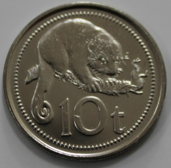 10 тоеа 2006г. Папуа Новая Гвинея, Лемур,состояние UNC - Мир монет