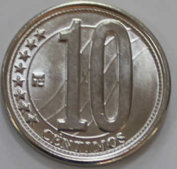 10 сентим 2000г. Венесуэла, состояние UNC - Мир монет