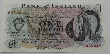 Банкнота 1 фунт 1980 года.Северная Ирландия, состояние UNC. - Мир монет