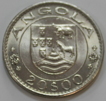 20 эскудо 1971г. Ангола(Порт),состояние UNC - Мир монет